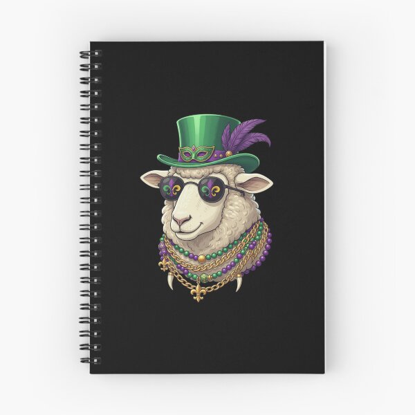 Item preview, Mardi Gras Sheep Mask Top Hat Sunglasses designed and sold by CORJIDOG-ART.