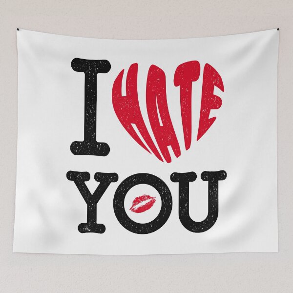 Item preview, I Hate you i Love You Mixed Emotions gift Streetwear designed and sold by ramwebroom.