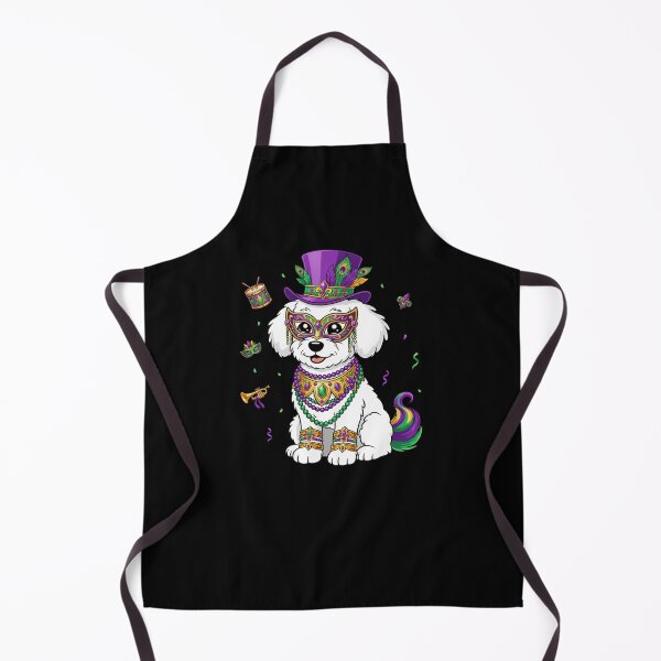 Item preview, Mardi Gras Dog Masked Top Hat Beads designed and sold by CORJIDOG-ART.