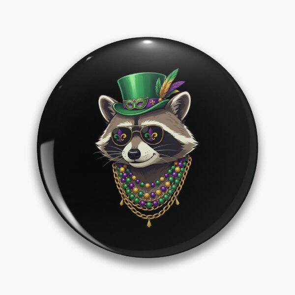Item preview, Mardi Gras Raccoon King Bourbon Street designed and sold by CORJIDOG-ART.