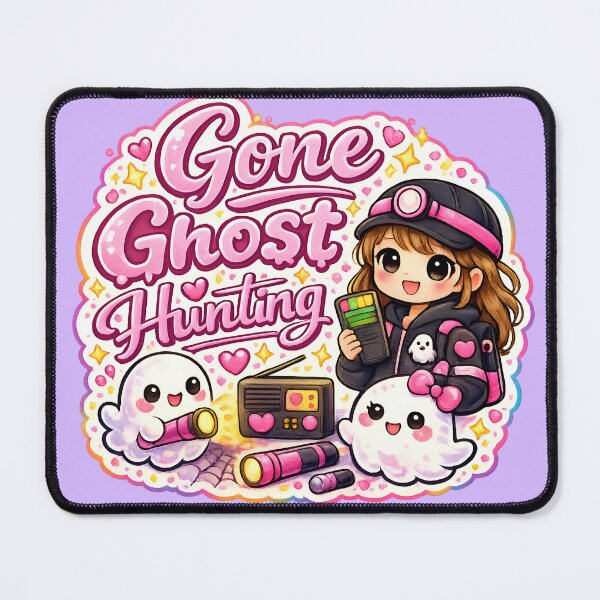 Item preview, Gone Ghost Hunting Cute Pink Paranormal Girl Sticker designed and sold by SpacedOutRITZ.