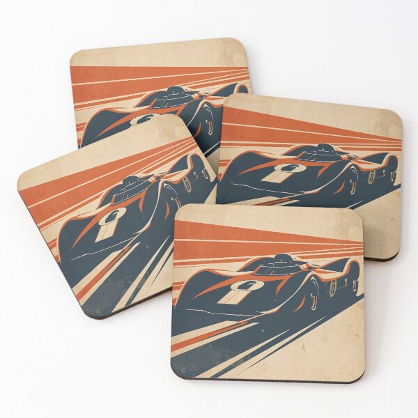 Item preview, Retro Speed Dynamics - Minimalist Automotive Art designed and sold by Paddock Palette.