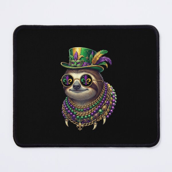 Item preview, Let The Good Times Roll Sloth Mardi Gras designed and sold by CORJIDOG-ART.