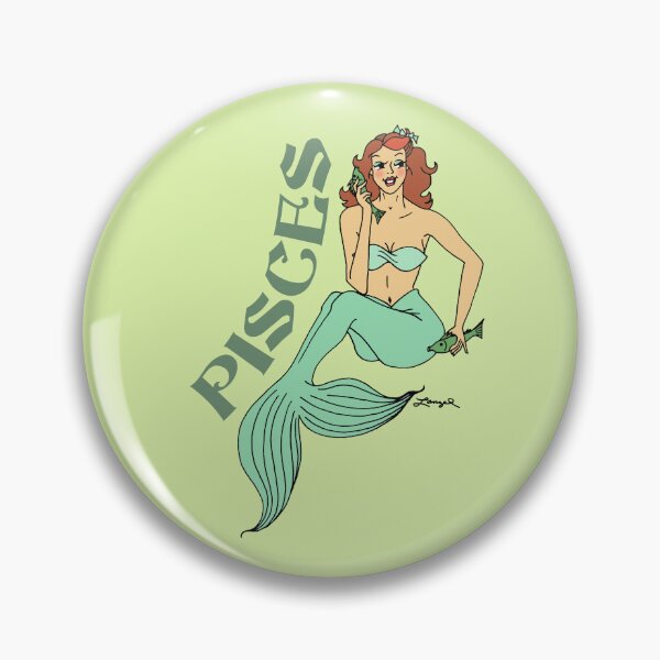 Item preview, PISCES Horoscope Pin-Up designed and sold by Charlene Lanzel.