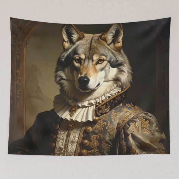 Item preview, Regal Renaissance Wolf Noble Royal Portrait designed and sold by Rutvain.