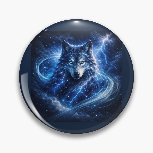 Item preview, Wolf Storm Caller Lightning Art designed and sold by GeoWild Designs.