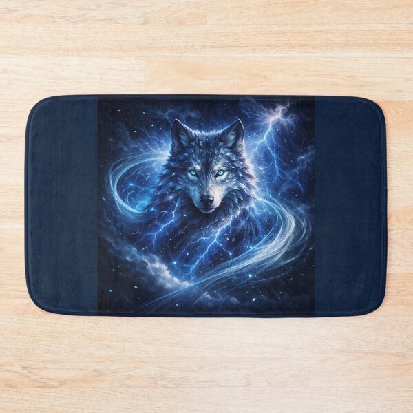 Item preview, Wolf Storm Caller Lightning Art designed and sold by GeoWild Designs.