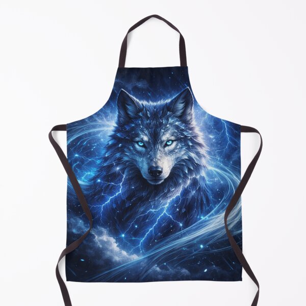 Item preview, Wolf Storm Caller Lightning Art designed and sold by GeoWild Designs.