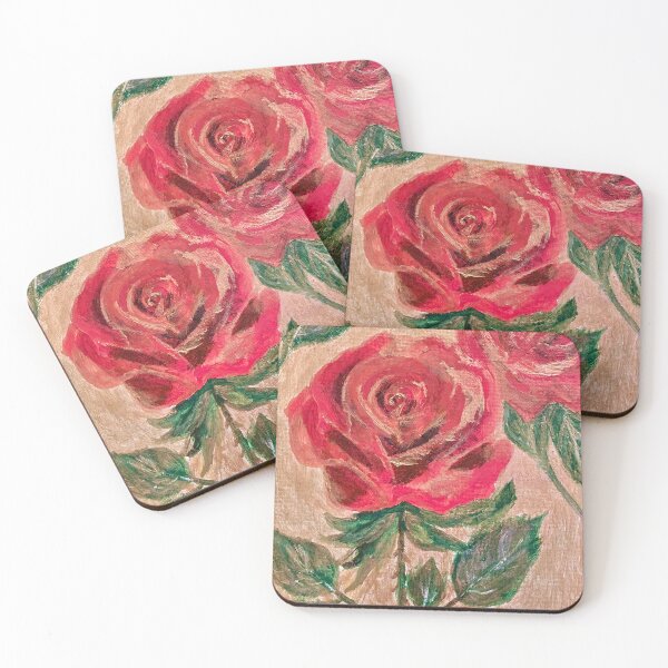 Item preview, Vibrant Red Roses Gold Background designed and sold by MELODY1965.