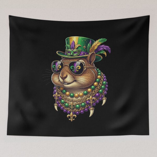 Item preview, Mardi Gras Groundhog King designed and sold by CORJIDOG-ART.