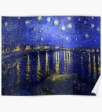 Sternennacht über der Rhone F474 Vincent van Gogh, Poster