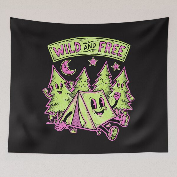 Item preview, Neon Nature: The Happy Camper Solstice designed and sold by AwesomeBeyondLimits.