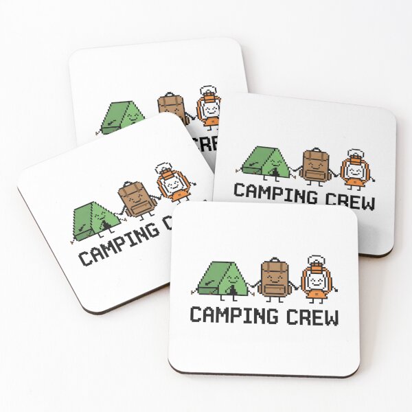 Item preview, Camping Crew Pixel Art Tent Backpack Lantern designed and sold by AnnDesignStudio.