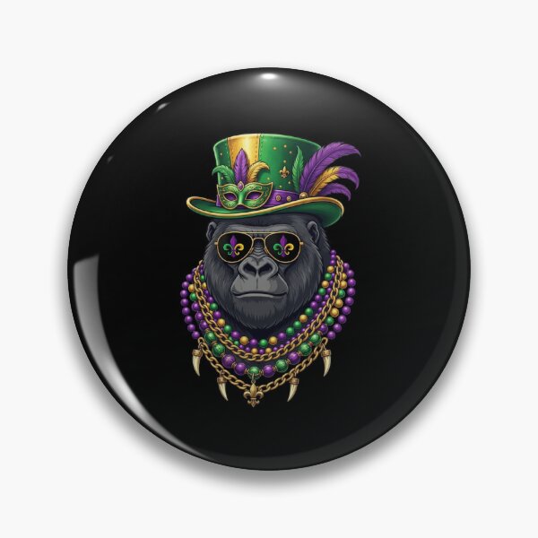Item preview, Mardi Gras Gorilla King Party Animal designed and sold by CORJIDOG-ART.