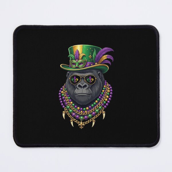 Item preview, Mardi Gras Gorilla King Party Animal designed and sold by CORJIDOG-ART.
