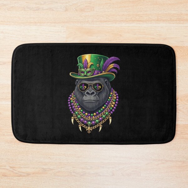 Item preview, Mardi Gras Gorilla King Party Animal designed and sold by CORJIDOG-ART.
