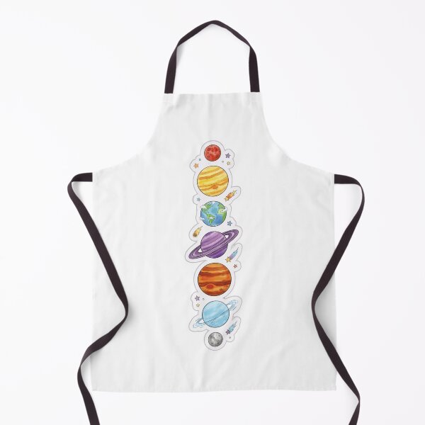 Item preview, Cute Cartoon Solar System Planets Vertical Stack Sticker designed and sold by Vagabond Ventures25.