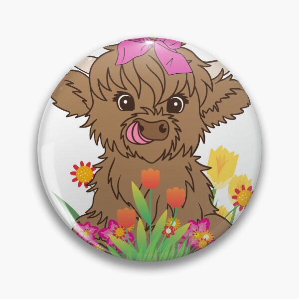 Item preview, Spring Time Baby Cow designed and sold by 4viella.