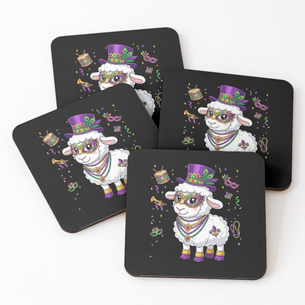 Item preview, Mardi Gras Sheep Louisiana Party Animal designed and sold by CORJIDOG-ART.