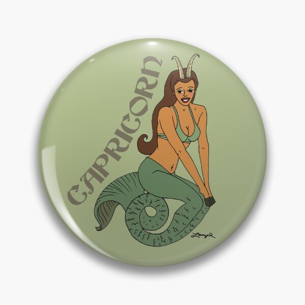 Item preview, CAPRICORN Horoscope Pin-Up designed and sold by Charlene Lanzel.