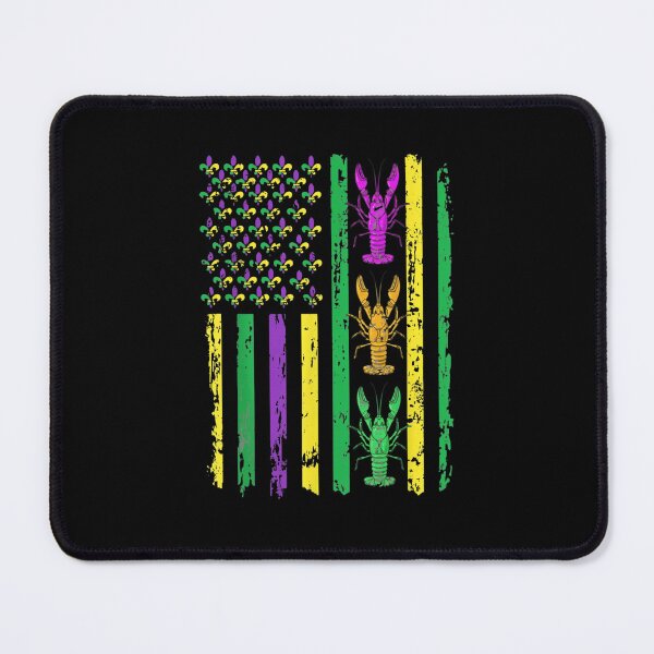 Item preview, Mardi Gras Crawfish American Flag Louisiana designed and sold by CORJIDOG-ART.