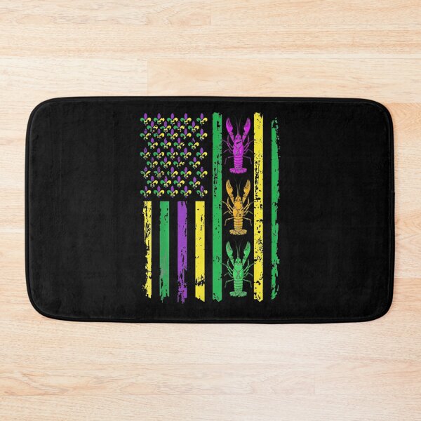 Item preview, Mardi Gras Crawfish American Flag Louisiana designed and sold by CORJIDOG-ART.