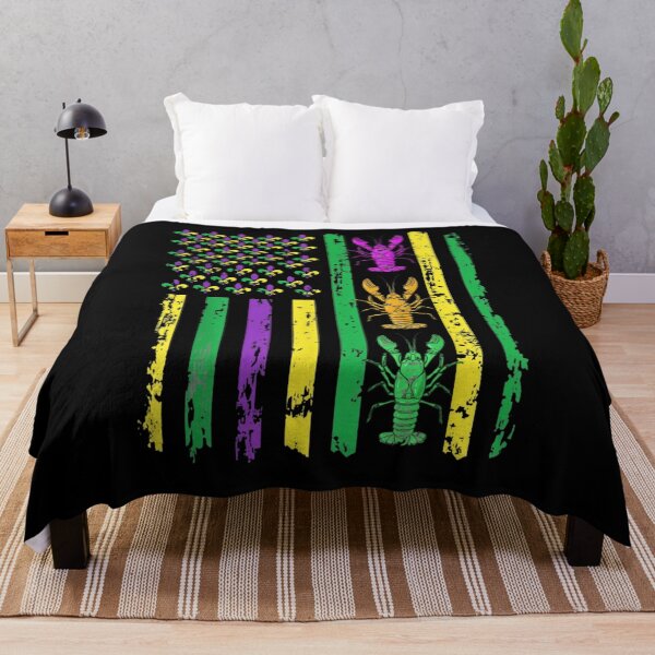 Item preview, Mardi Gras Crawfish American Flag Louisiana designed and sold by CORJIDOG-ART.