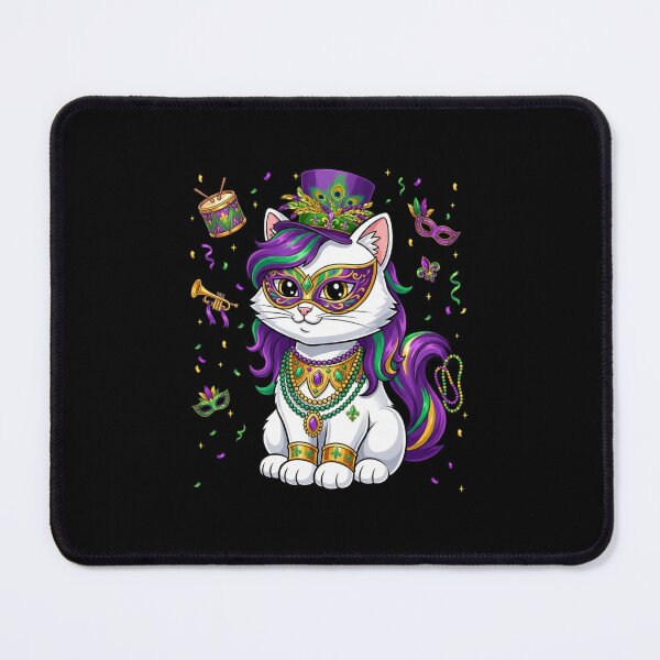 Item preview, Mardi Gras Cat Mask Mardi Gras Party designed and sold by CORJIDOG-ART.