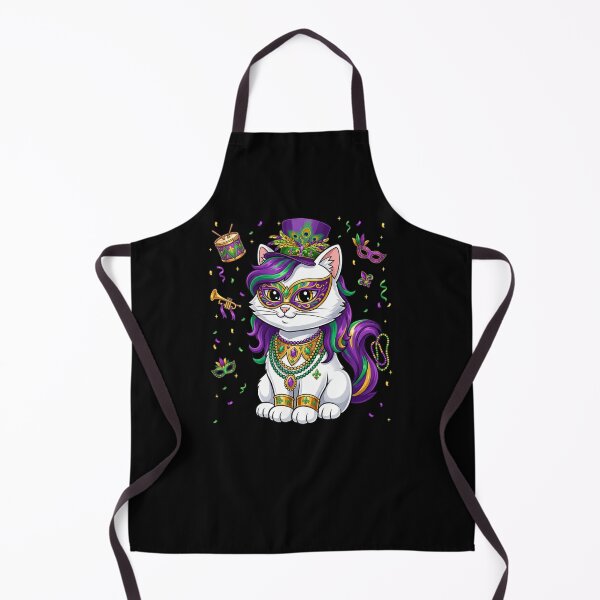 Item preview, Mardi Gras Cat Mask Mardi Gras Party designed and sold by CORJIDOG-ART.