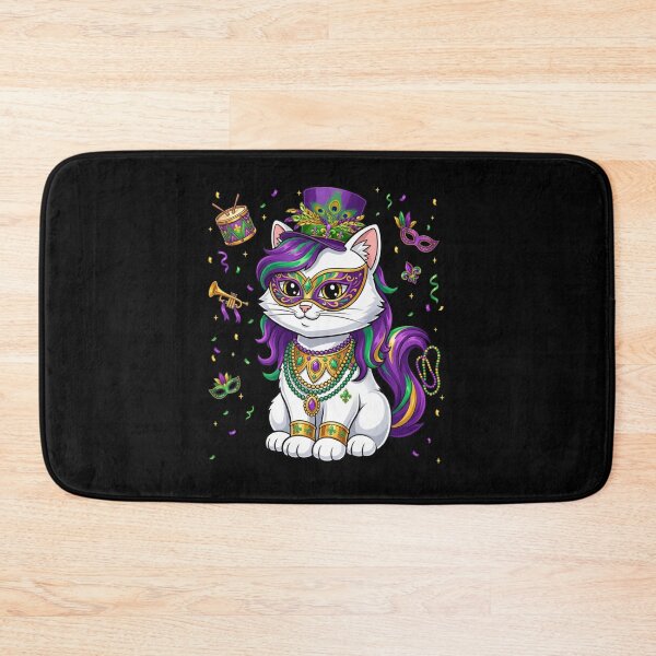 Item preview, Mardi Gras Cat Mask Mardi Gras Party designed and sold by CORJIDOG-ART.