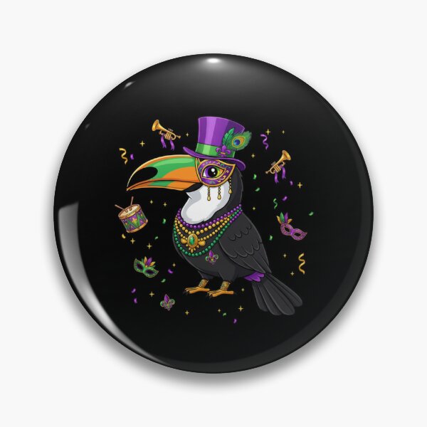 Item preview, Mardi Gras Toucan Party Bird designed and sold by CORJIDOG-ART.