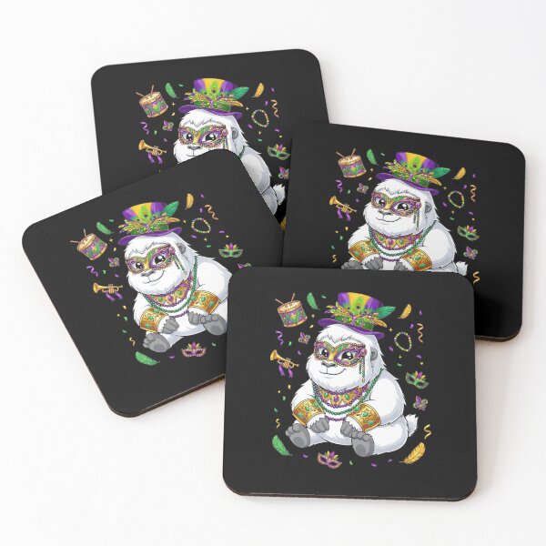 Item preview, Mardi Gras Gorilla With Mask And Hat designed and sold by CORJIDOG-ART.