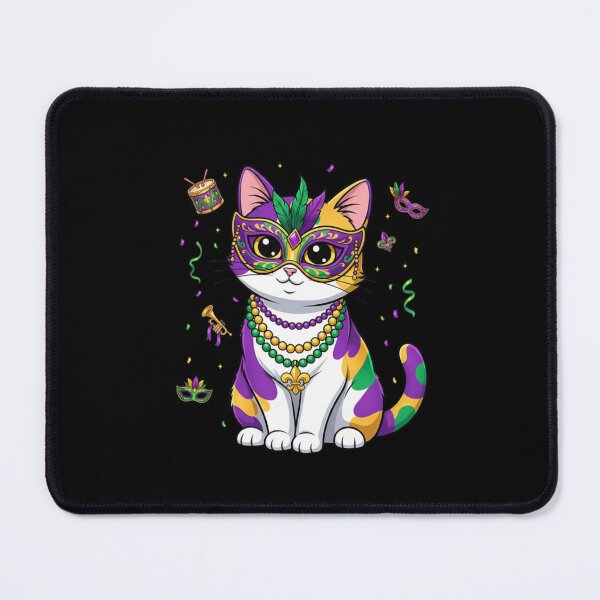 Item preview, Mardi Gras Cat Cajun Feline designed and sold by CORJIDOG-ART.
