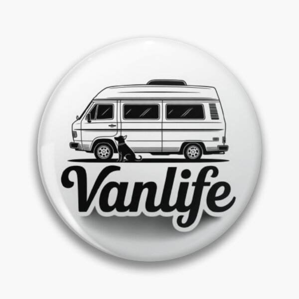 Item preview, Hand-Drawn Vanlife design – Minimalist Black & White Camper Van Illustration designed and sold by HOODYBUDSTYLES.