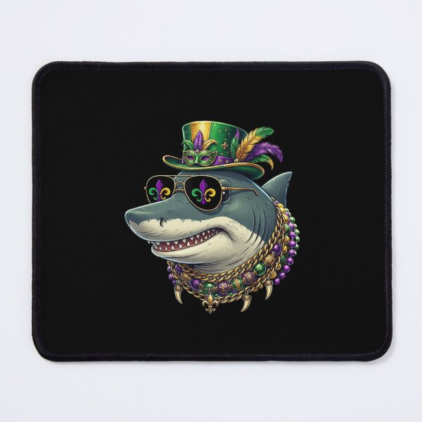 Item preview, Mardi Gras Shark King Mardi Gras Carnival designed and sold by CORJIDOG-ART.