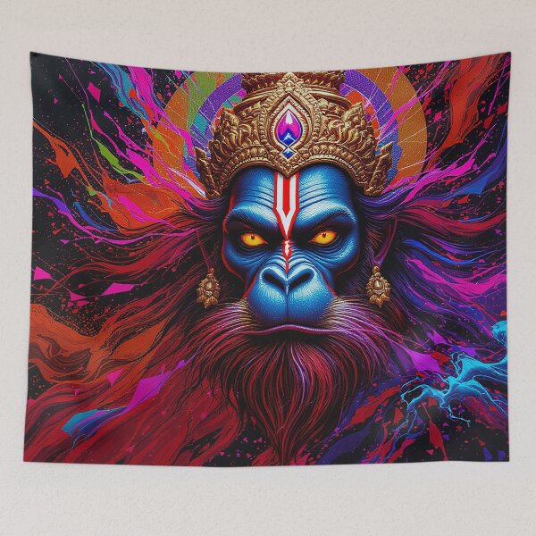 Item preview, Hanuman Unleashed – Cosmic Strength in Color designed and sold by Bite Size Hindu .
