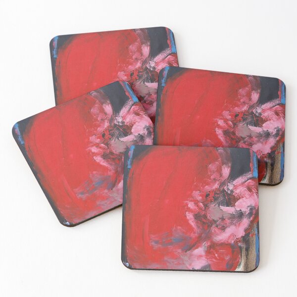 Item preview, Crimson Core: Abstract Heart Artwork by Katt Yanda designed and sold by Artist-Katt-Yanda.