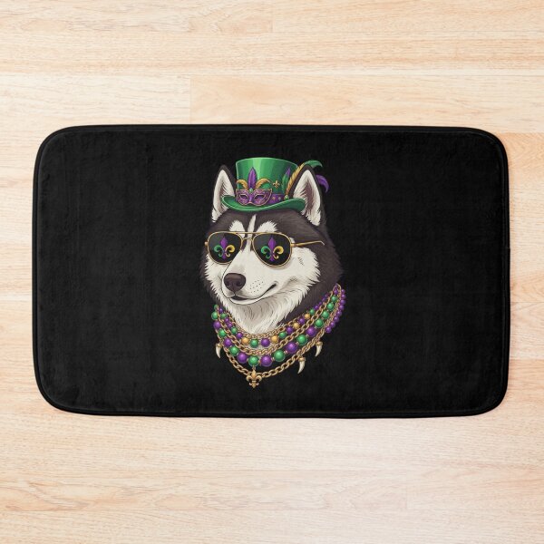 Item preview, Husky Mardi Gras Party Animal designed and sold by CORJIDOG-ART.