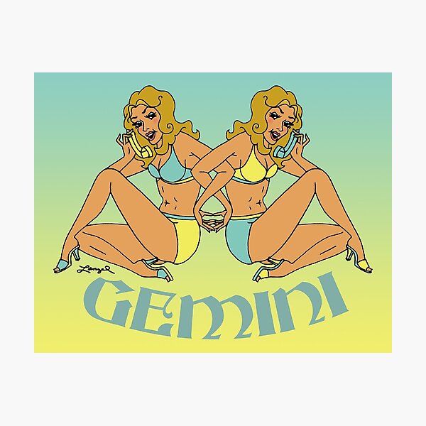 Item preview, GEMINI Horoscope Pin-Up designed and sold by Charlene Lanzel.