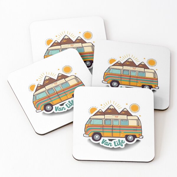 Item preview, Retro 70s Van Life Sticker – Vintage Camper Adventure  designed and sold by HOODYBUDSTYLES.