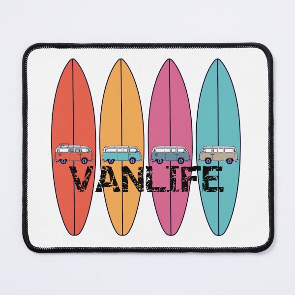 Item preview, Van Life Surfboard Adventure – Campervan Cartoon Design designed and sold by HOODYBUDSTYLES.
