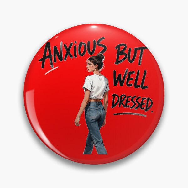 Item preview, Anxious But Well Dressed Fashion Illustration designed and sold by BrainStaticClub.