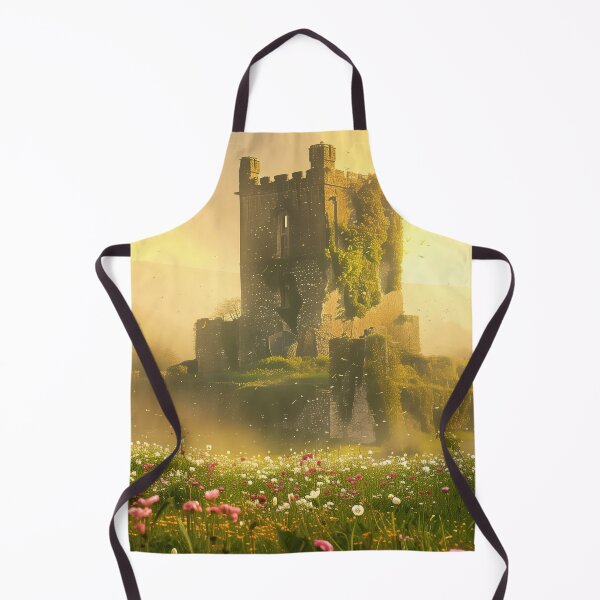 Item preview, Castlecore Wildflower Ruins – Sunlit Spring Landscape designed and sold by SkylineVistas Designs.