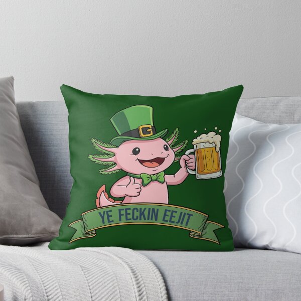 Item preview, Ye Feckin Eejit – Lucky Axolotl Beer Buddy designed and sold by CARPIO Creations.
