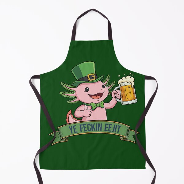 Item preview, Ye Feckin Eejit – Lucky Axolotl Beer Buddy designed and sold by CARPIO Creations.