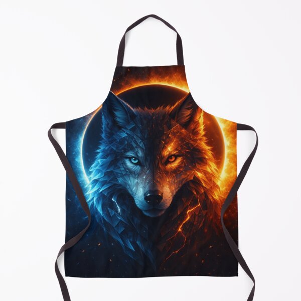 Item preview, Wolf Fire and Ice Eclipse Art designed and sold by GeoWild Designs.