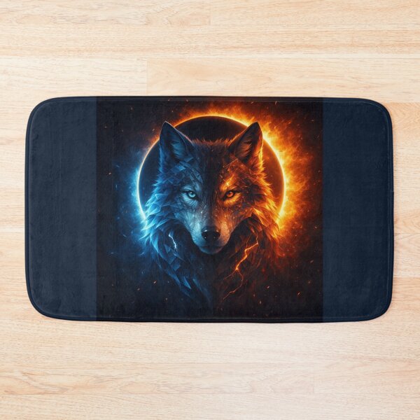 Item preview, Wolf Fire and Ice Eclipse Art designed and sold by GeoWild Designs.