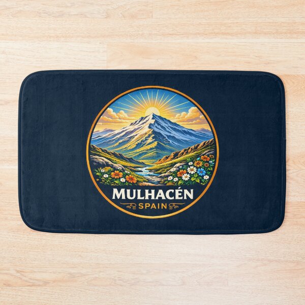 Item preview, Mulhacen Illustration Travel Art Badge designed and sold by KrisSidDesigns.