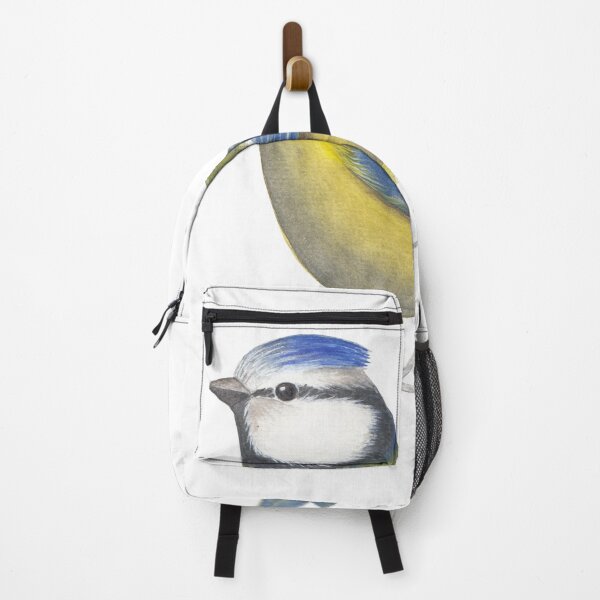 Item preview, Blue Tit bird illustration, watercolor nature art print, charming garden bird design designed and sold by Laurus Lunaris.