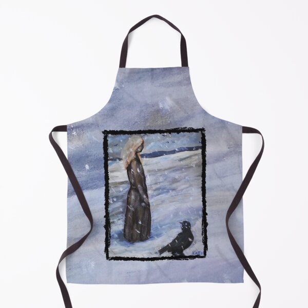 Item preview, Lady and Crow Quiet Companionship Artwork by Katt Yanda designed and sold by Artist-Katt-Yanda.